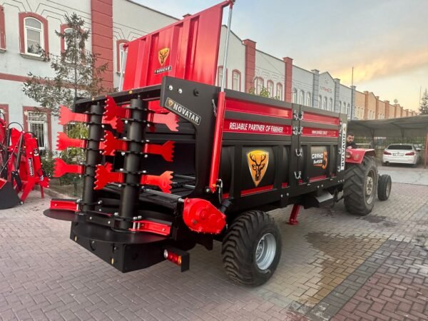 8 Ton Katı Gübre Dağıtma Römorku (Yan Tarafı Açılır Kapaklı) - Görsel 3