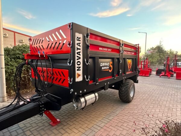 8 Ton Katı Gübre Dağıtma Römorku (Yan Tarafı Açılır Kapaklı) - Görsel 4