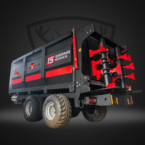 15 M3 (18 ton) Kompost Dağıtıcı / Gübre Dağıtma Römorku